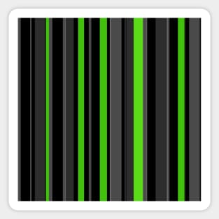 Green grey stripes Sticker